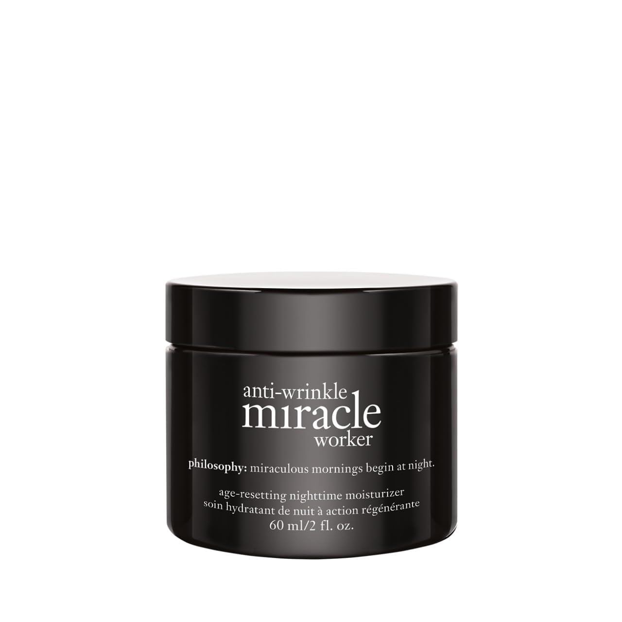 philosophy anti-wrinkle miracle worker line-correcting face moisturizer - with vitamin C & hyaluronic acid - instantly improves skin smoothness and radiance - 2 fl oz