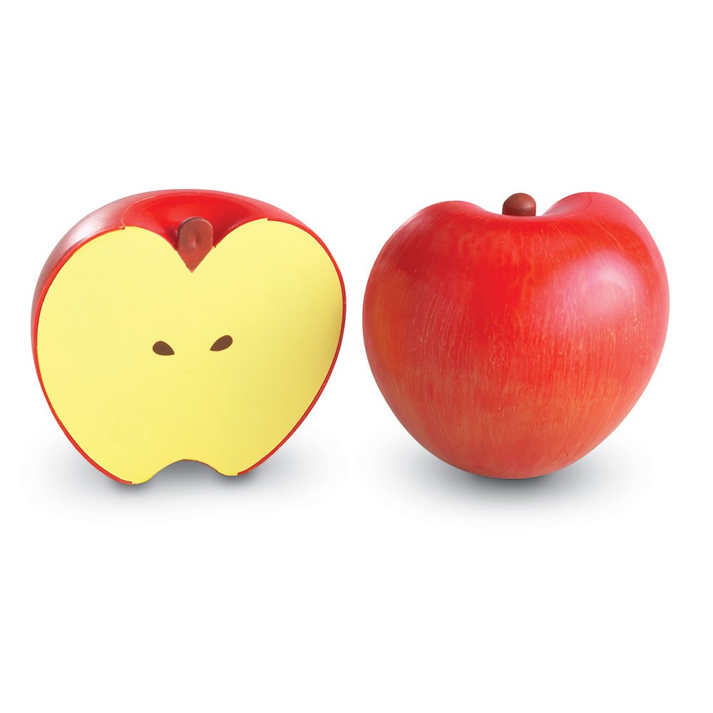 Learning Resources Magnetic Apple Fractions, Montessori Toys, Math Games, Play Food for Kids, Set of 10, Ages 5+