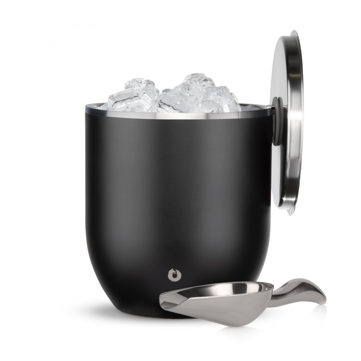 Snowfox Plus, Premium Vacuum Insulated Stainless Steel Ice Bucket with Lid/Scoop,Home Bar Accessories,Elegant Bartending Ice Buckets for Parties,Beautiful Outdoor Entertaining Supplies,3L,Matte Black