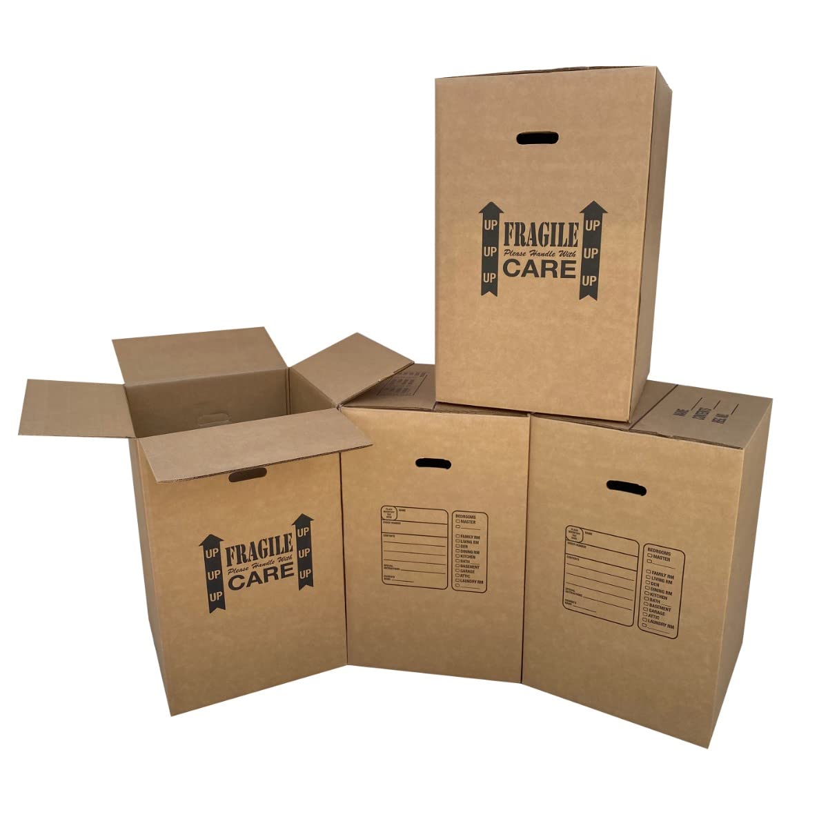 Uboxes 4 Kitchen Moving Boxes Double Wall 18x18x28" boxes,BOXBUNDKIT04