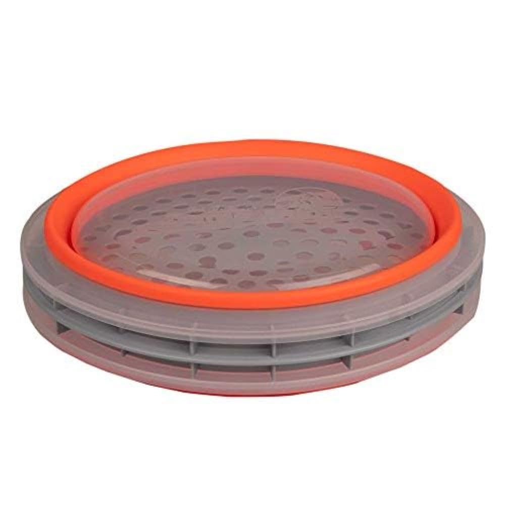 CanCooker Batter Bowl XL: Collapsible, Mess-Free, Dishwasher and Microwave Safe, Chemical-Free in Vibrant Orange