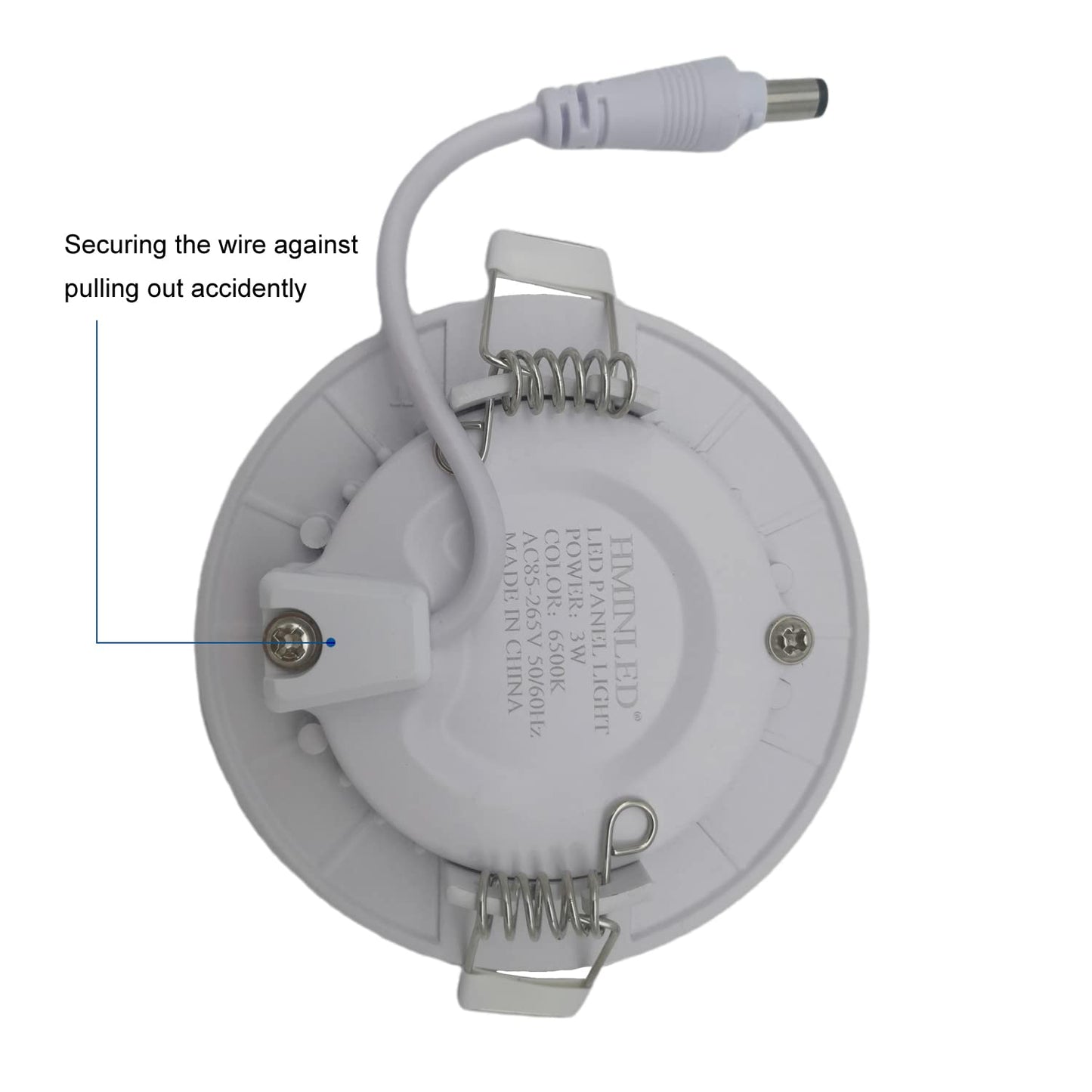 HMINLED 3 Inch 3 Watt Ultra-Thin Recessed Ceiling Light, 255Lm Energy Saving LED Slim Round Downlight, 6000K~6500K Cold White, Pack of 10