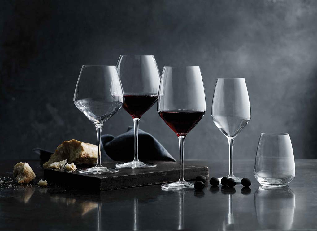 Luigi Bormioli Atelier Cabernet/Merlot Wine Glass, 23-3/4-Ounce, Clear, 6 Count (Pack of 1)