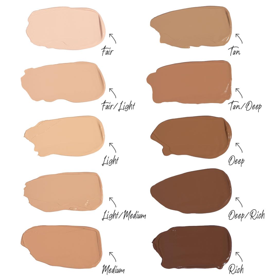 T.C.E This Covers Everything Super Coverage Serum Makeup with Peptides (Fair/Light, One Size)