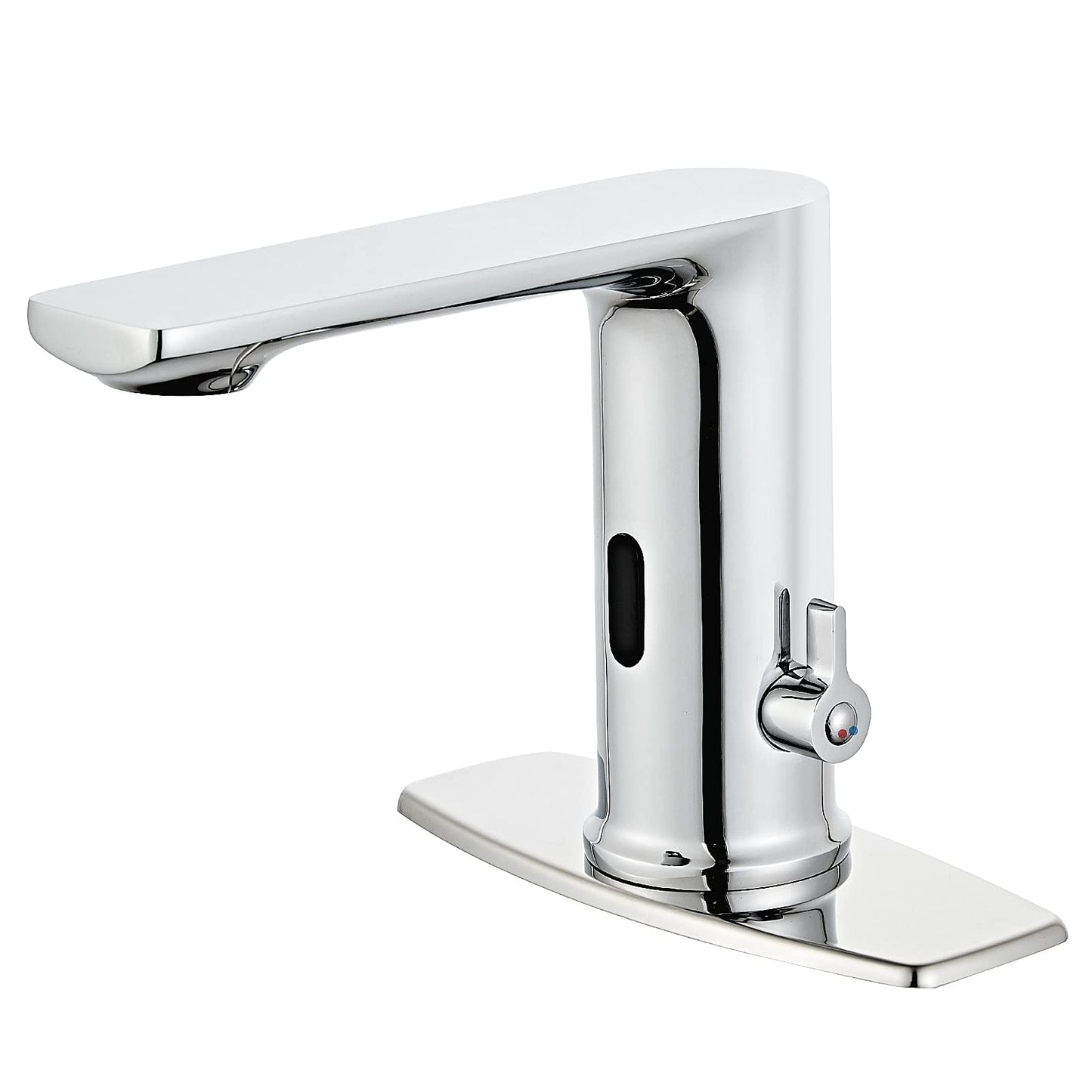 Halo Sanitary Touchless Bathroom Faucet Automatic Motion Sensor GrifoCEC Watersense DOE with Hole Cover Deck Plate Hand Free Robinet Polish