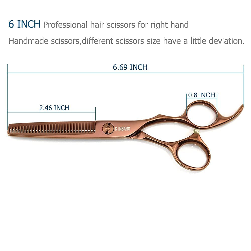 6 Inch Professional Hair Scissors Hair Cutting Shears and Thinning Shears Japan 440C Shears Haircut Scissors Barber Scissors Hair Cutting Scissors Kinsaro