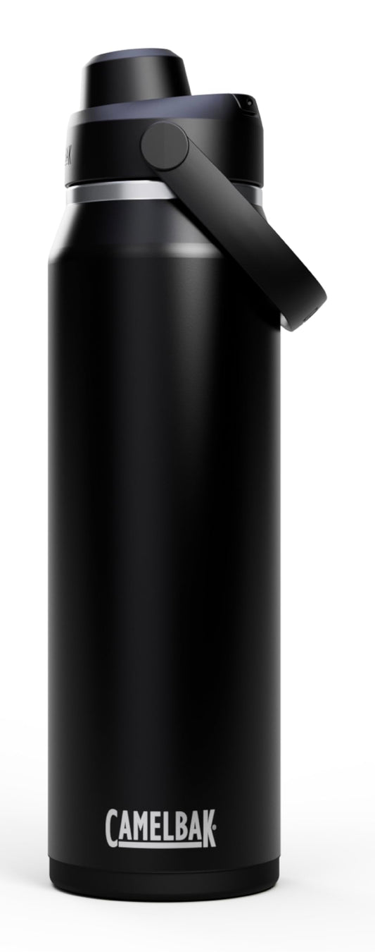 CamelBak Thrive Chug Insulated Stainless Steel Water Bottle, Cold Retention with High Flow Lid for Everyday Hydration and Active Use, 32oz, Black