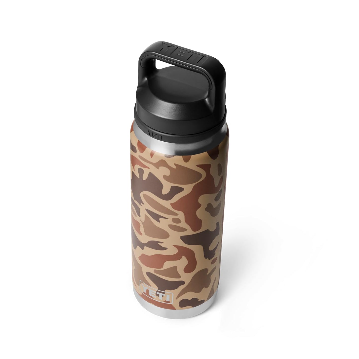 YETI Rambler 26 oz Bottle, Leakproof, Vacuum Insulated, Stainless Steel with Chug Cap, Wetlands Camo