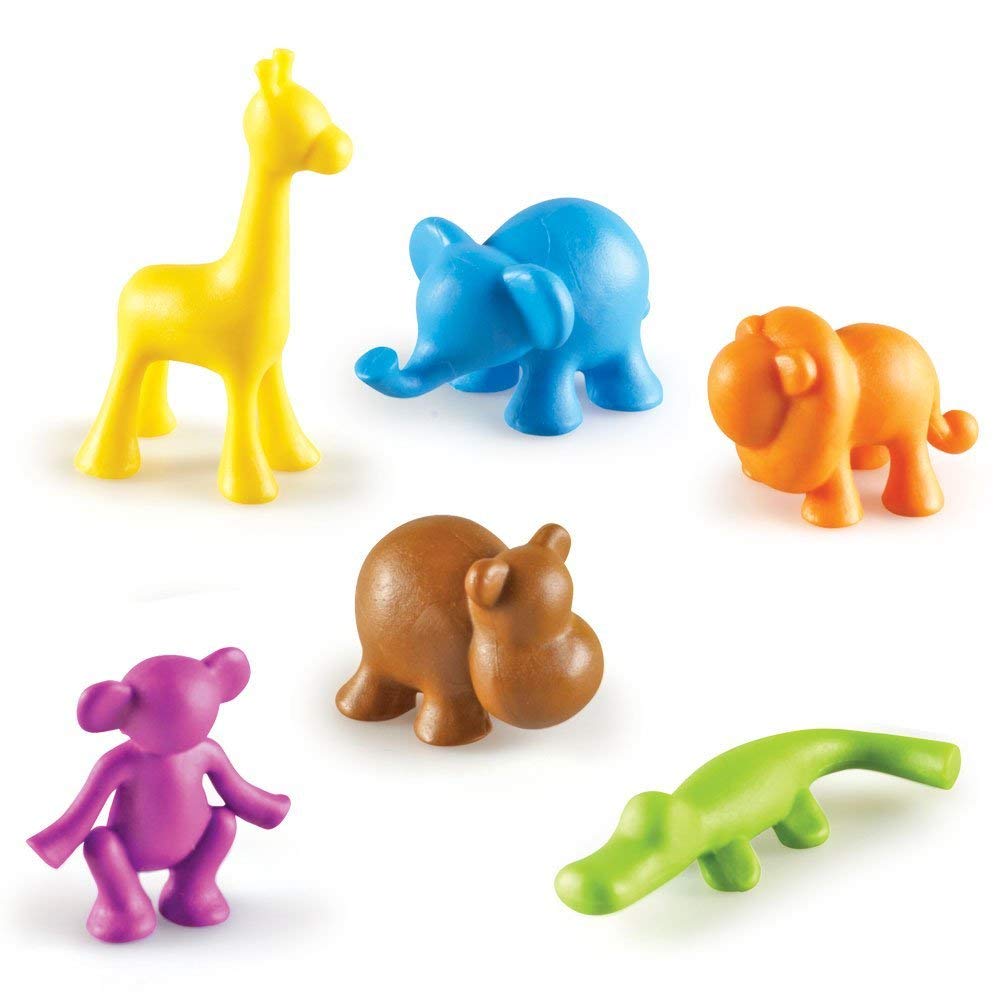 Learning Resources LER3361 Wild About Animals Jungle Counters, Counting & Sorting Toy, 72 Pieces, Ages 3+