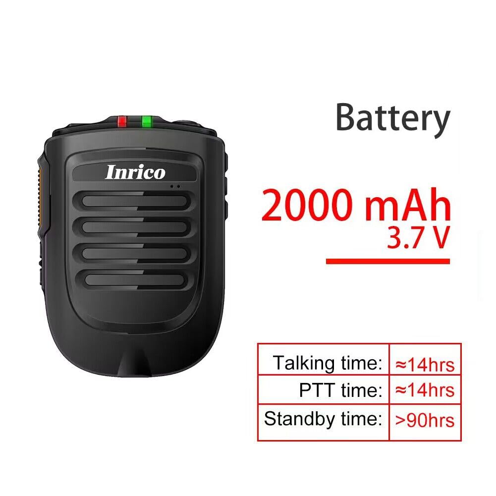 Inrico ANYSECU Wireless PTT Microphone B01 iOS Version B02 Wireless PTT Button for Zello ptt Button Speaker for iOS and Android Phone