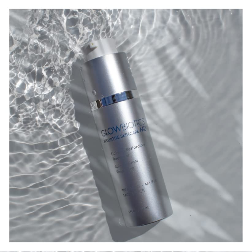 Glowbiotics Calming Restorative Treatment: Hydrating Face Serum for Redness Relief & Sensitive Skin | Soothes Irritated Skin with Probiotics & Hyaluronic Acid