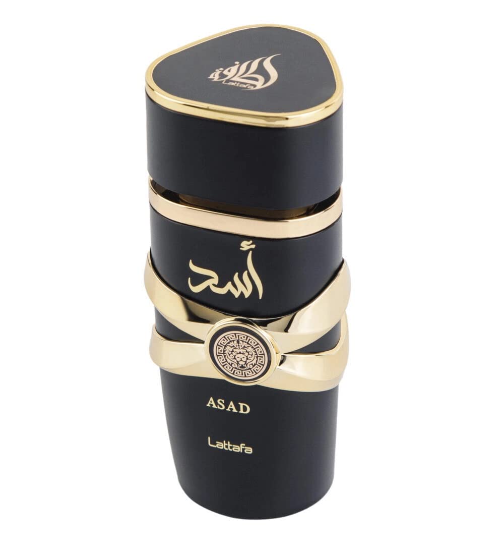 Lattafa Perfumes Bade'e Al Oud Eau de Parfum Spray 3.4oz and Asad Eau de Parfum Spray 3.4oz Bundle