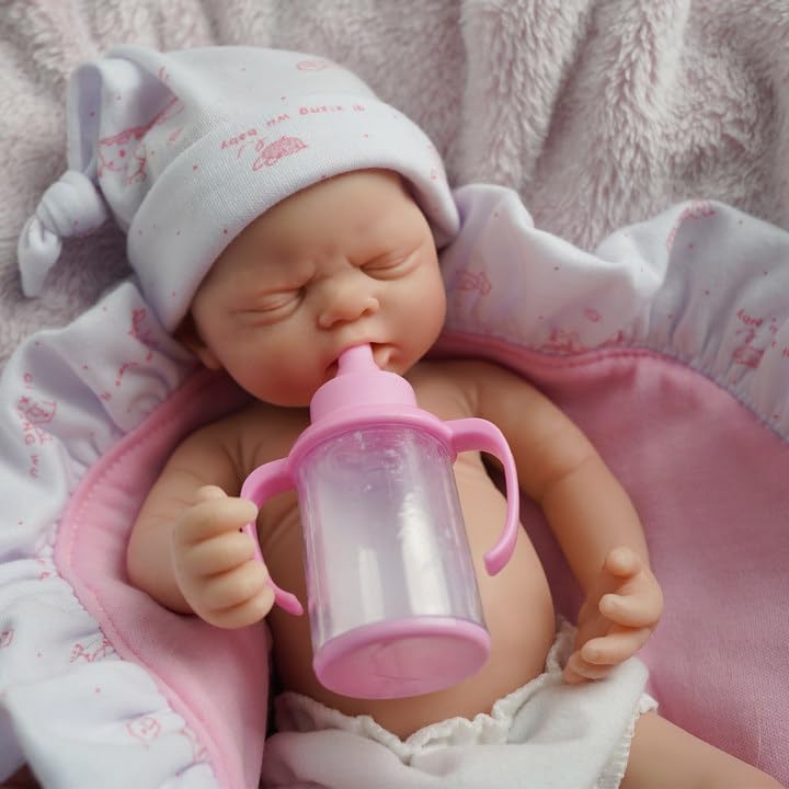12" Reborn Baby Dolls,Newborn Baby Doll, Real Full Body Silicone Baby Dolls, Not Vinyl Dolls - 19