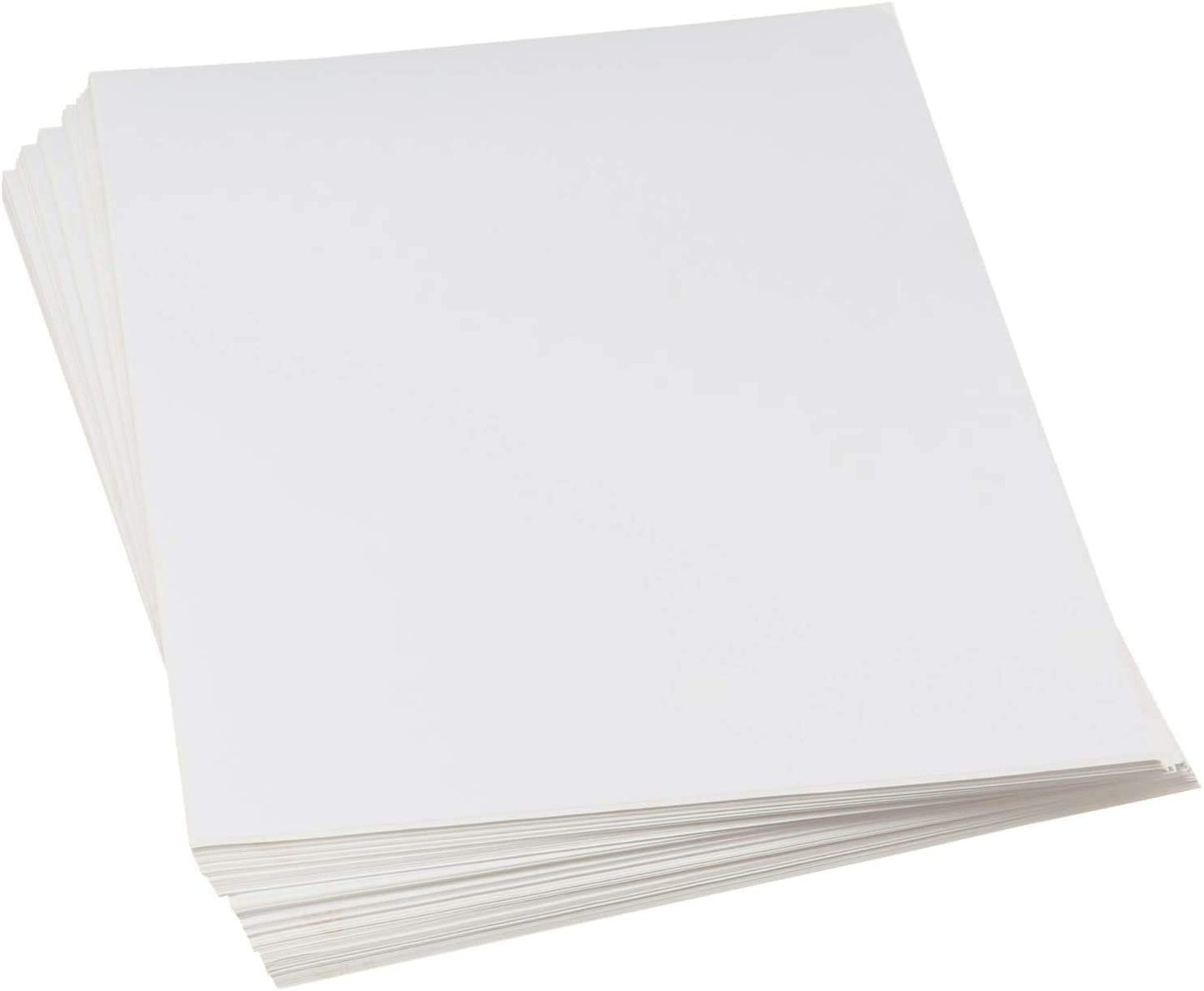 L LIKED 500 Sheets Matte Sticker Paper Full-Sheet 8-1/2" x 11" Self Adhesive Shipping Labels for Laser & Inkjet Printers, White (500 Labels)
