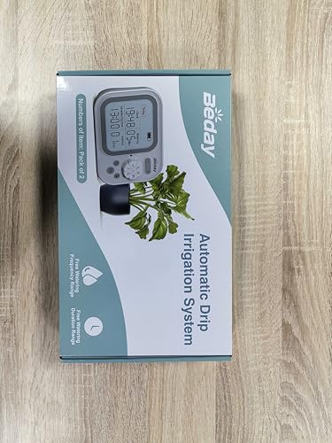 Automatic Plant Waterer Self Watering System Indoor for 15 Potted Plants Pack of 2, Auto Drip Irrigation Kit Programmable Water Timer w Smart Humidity Detection