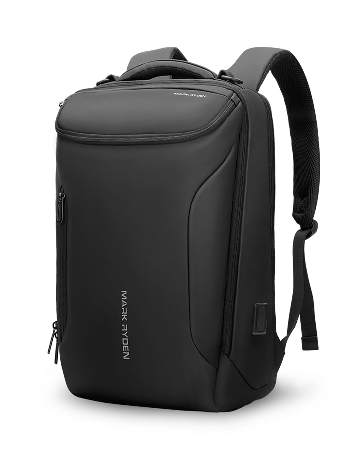 MARK RYDEN Business Backpack for Men, 17.3 Inch Tech Waterproof Laptop Backpack with USB Charging Port, Professional Work Backpack for Travel, Office, College, Commuting, Hiking