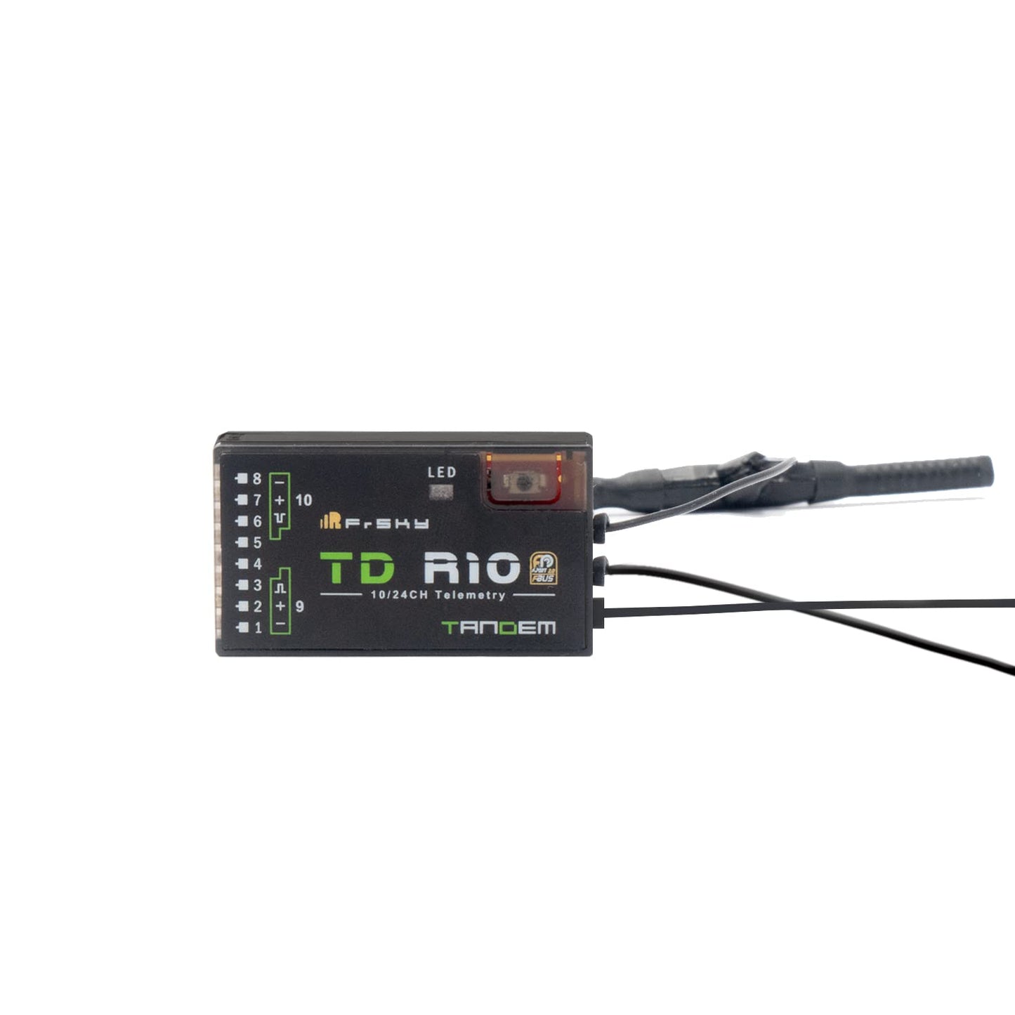 FrSky TD R10 Triple Antenna Compatible with 900Mhz and 2.4Ghz 10 Channel Low Latency Signal and Long-Range Receiver