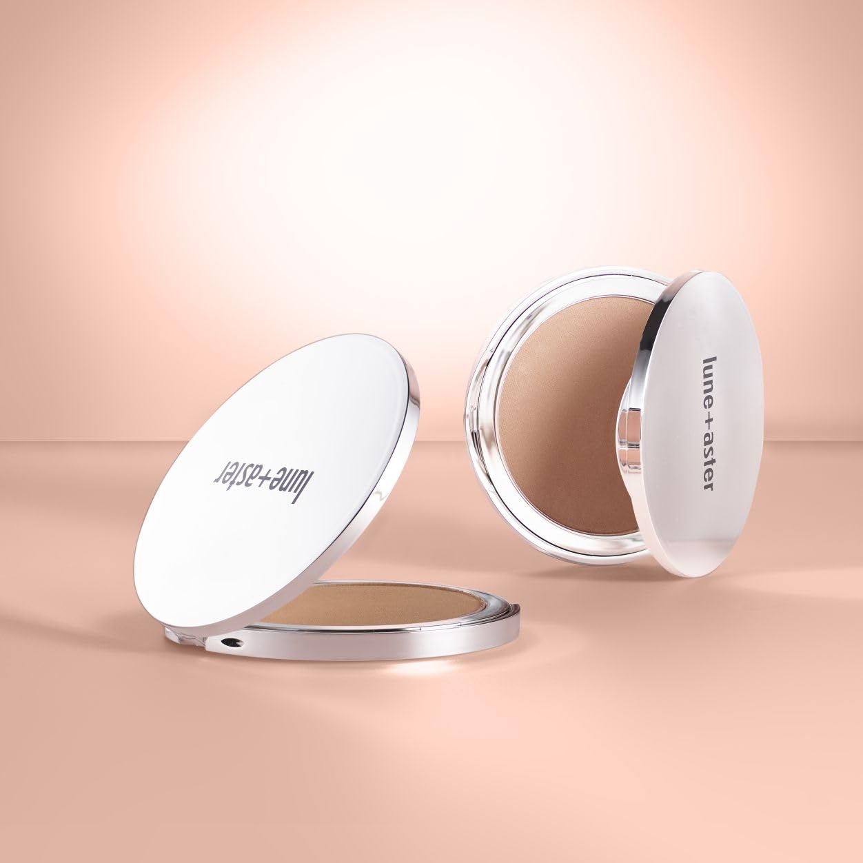 Lune+Aster Soft Silk Bronzer | Buildable Silk Bronzer, Luminous-Matte Finish - Chestnut