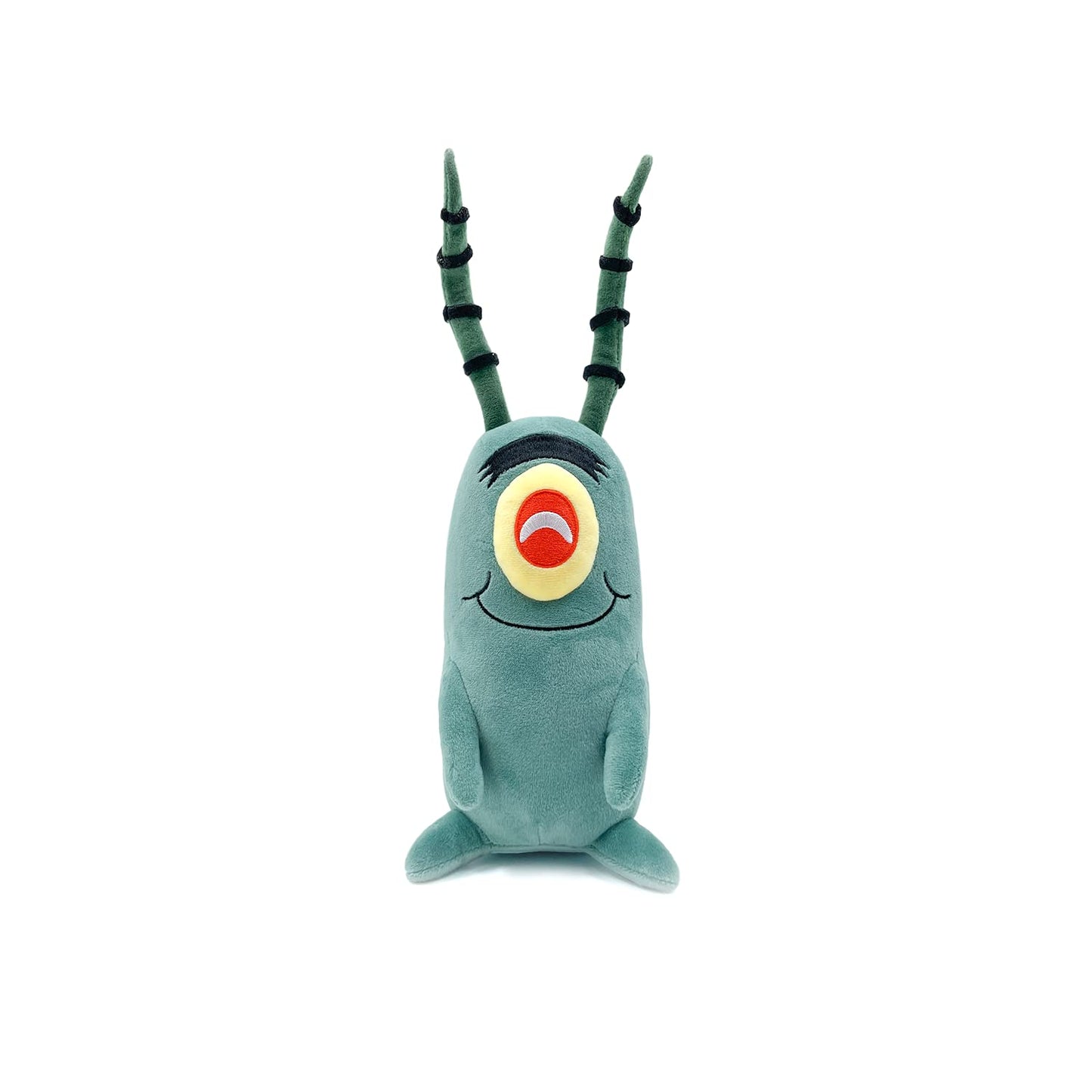 Youtooz Plankton Sitting Plush 9" Inch, Spongebob Official Licensed Stuffed Plushie, Chum Bucket From Spongebob Squarepants