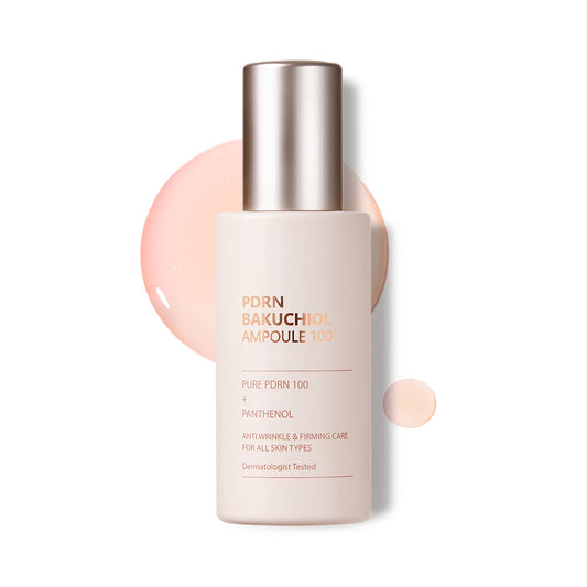 CU Dr. Solution PDRN Ampoule Korean Skin Care with Salmon DNA, Plant Based Bakuchiol, Moisturizing Bifida, and Collagen, Korean Skin Care PDRN Serum Ampoule, 35 ml (1.01 fl. oz.)