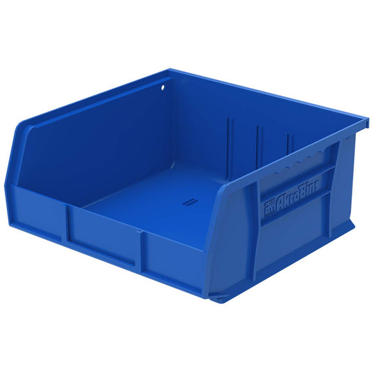 Akro-Mils 30235 AkroBins Plastic Storage Bins, Space-Saving Stackable Bins for Garage, Pantry, Craft Organization, 11-Inch x 11-Inch x 5-Inch, Blue, 6-Pack