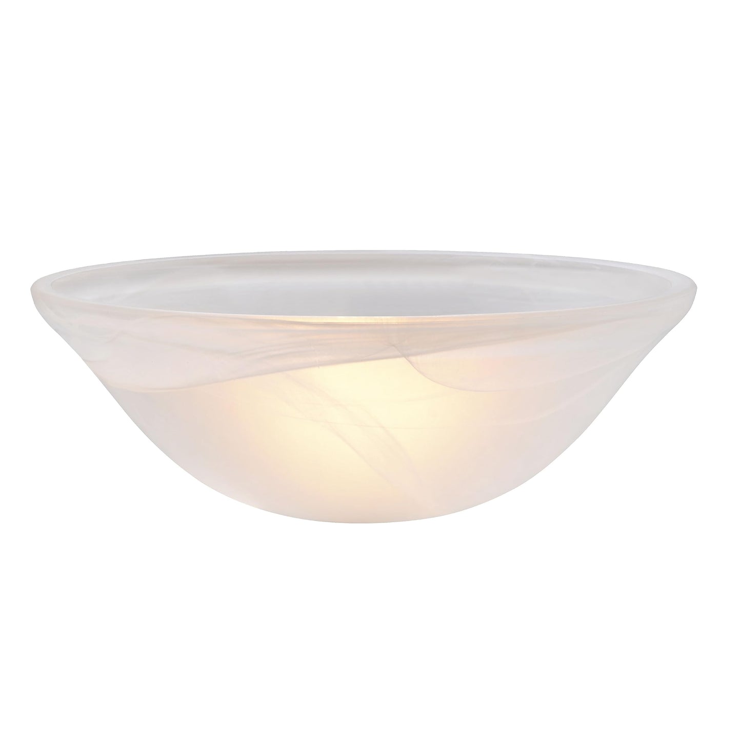 Aspen Creative 23147-11A Replacement Alabaster Glass Shade for Medium Base Socket Torchiere Lamp, Swag Lamp, Pendant, 1 Light Wall Sconce & Island Fixture, 11-1/2" Diameter x 4" High, 1 Pack