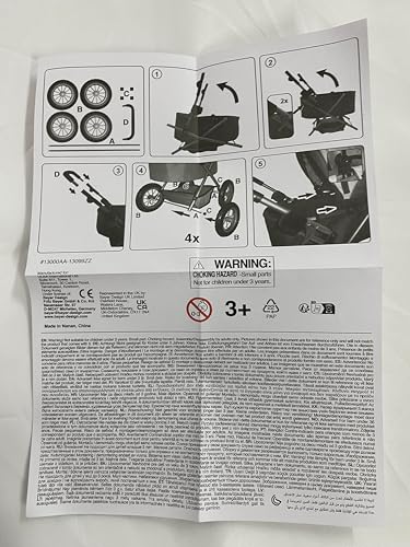 Bayer Design Baby Doll Trendy Pram in Grey/Pink, 67 x 41 x 68 centimeters, 1300800