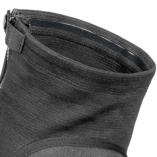 Klein Tools 60629 Tough-Flex Knee Sleeves for Work, Construction, Low-Profile Sleeve with Zipper, Gel-Like Foam, Black, M/L