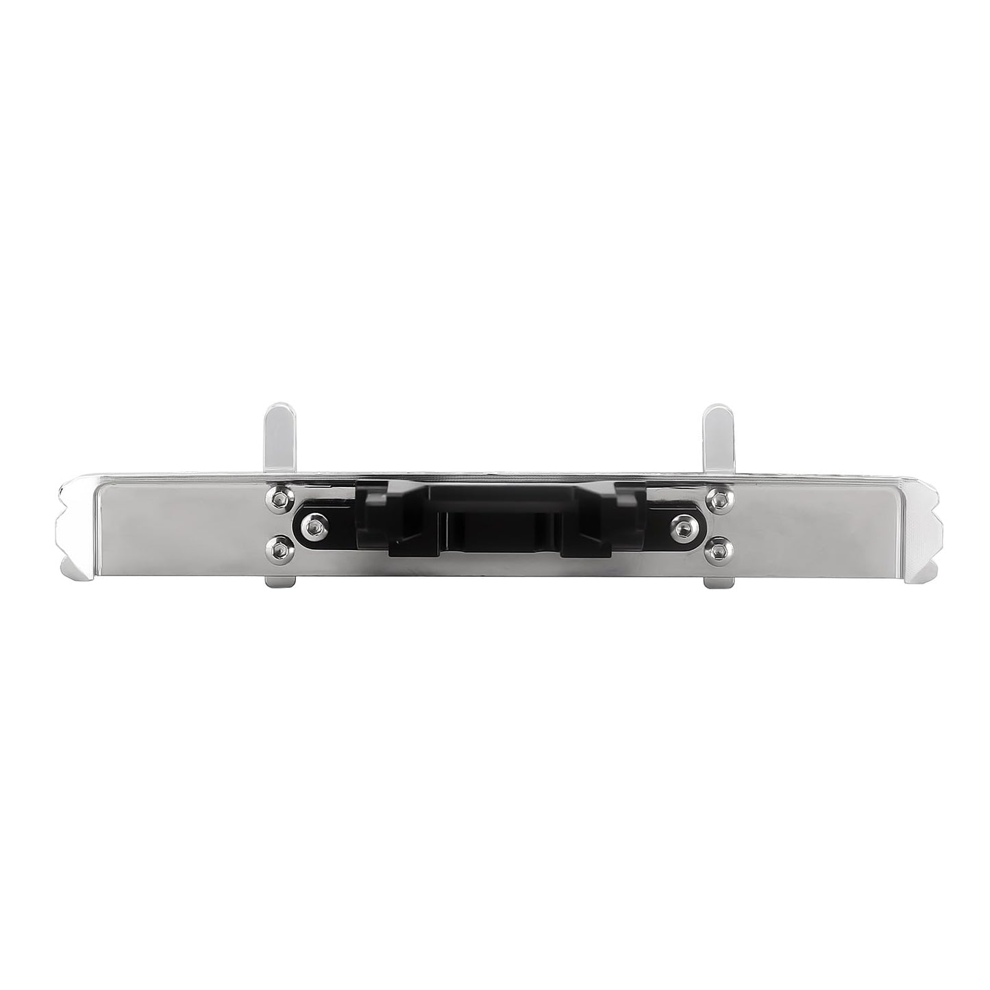 INJORA 33g Front and 33g Rear Bumper with Dual Exhaust - CNC Aluminum Bumper Set for 1/18 RC Crawler TRX4M High Trail F150 Upgrade