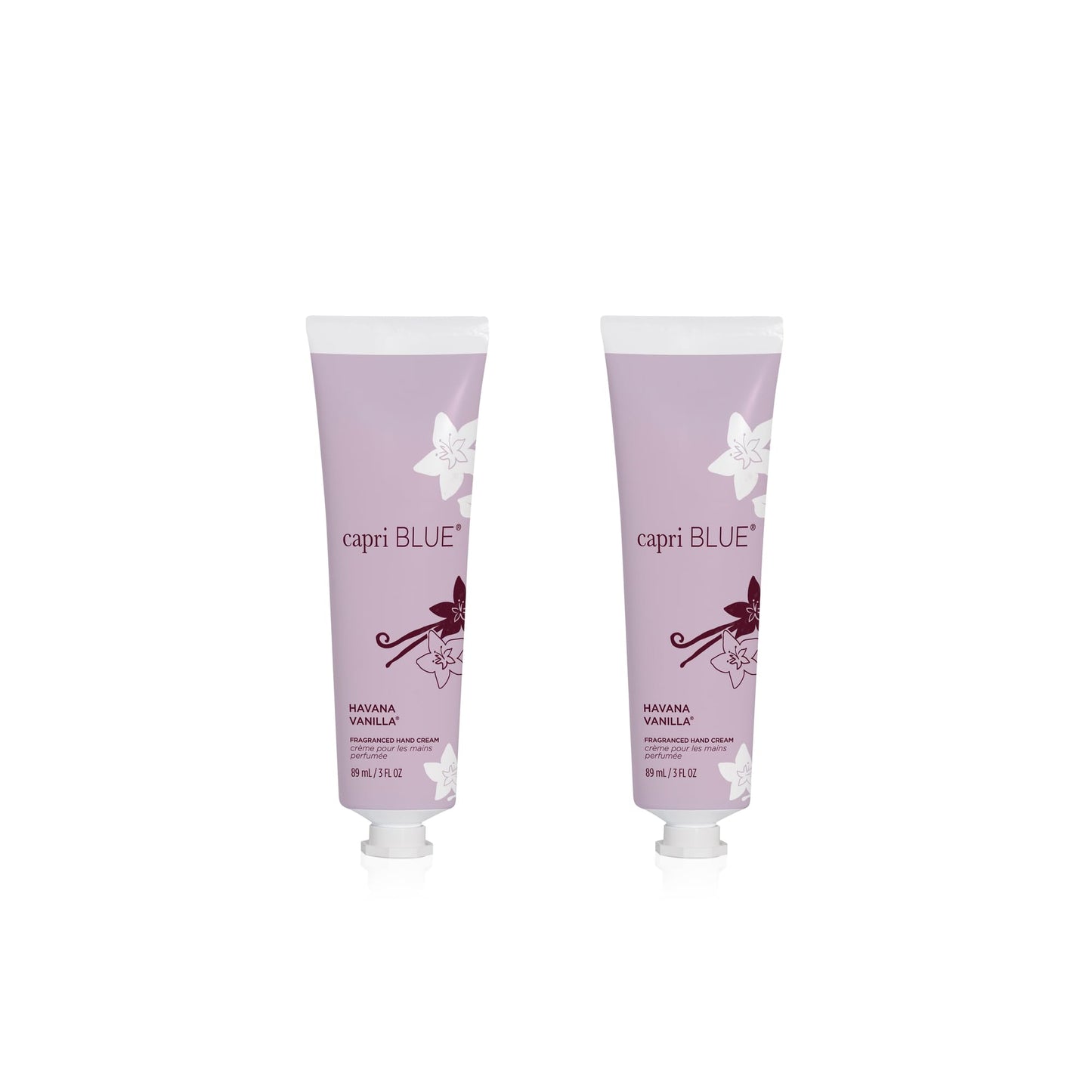 Capri Blue Havana Vanilla Hand Cream - 2 Pack of Hand Creams - Skin Care Products (3 oz pack of 2)