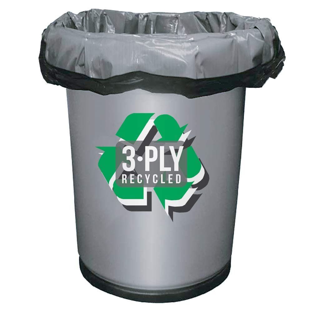 Aluf Plastics 55-60 Gallon Trash Bags - 1.5 MIL (eq) Black Heavy Duty Trash Can Liners - 38" x 58" - Pack of 100 - For Contractor, Industrial, Commercial, & Outdoor