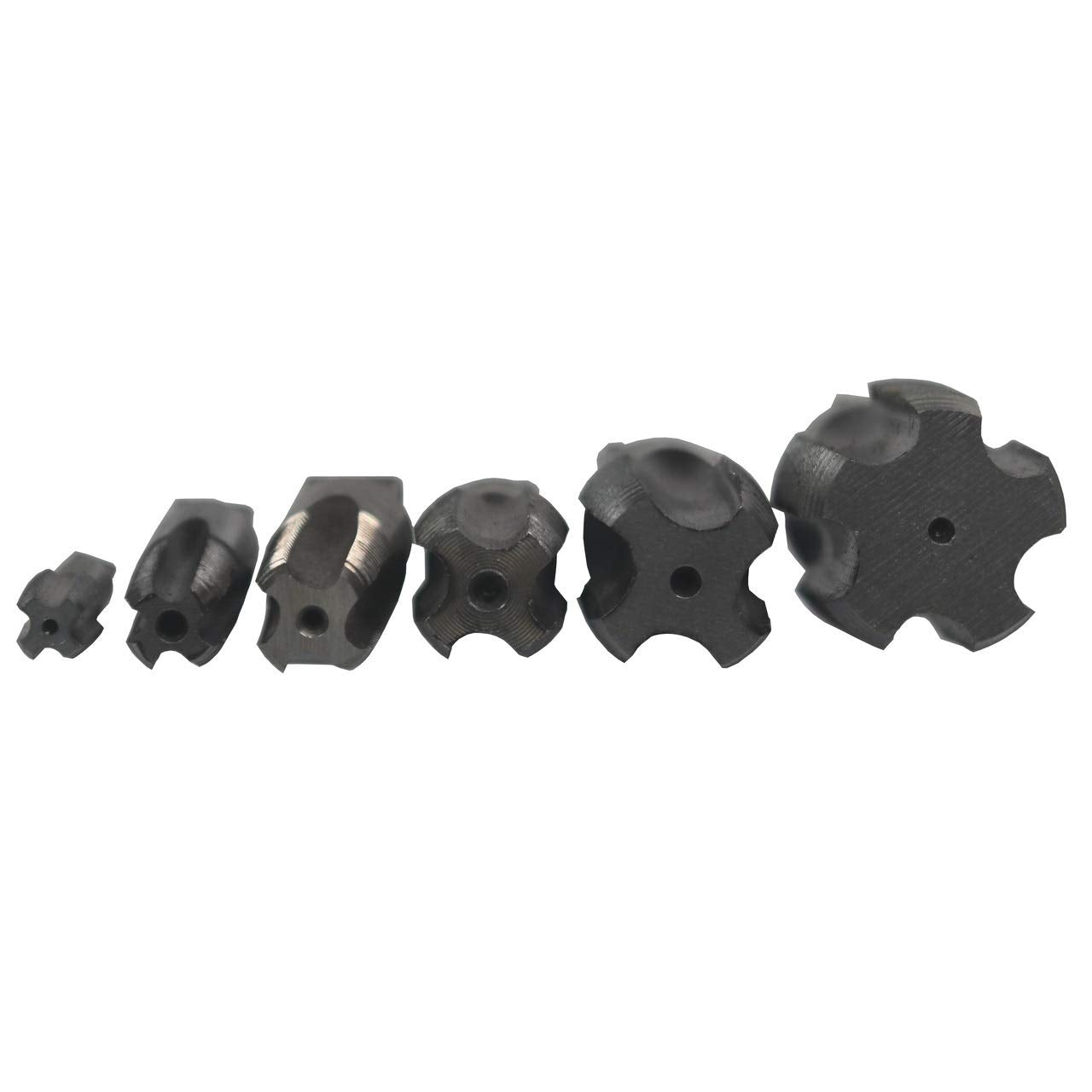 Drill America - DWTPT1/8-1SET 6 Piece NPT Pipe Tap, Carbon Steel, DWTPT Series Set, 1/8", 1/4", 3/8", 1/2", 3/4" and 1" in Wooden Case