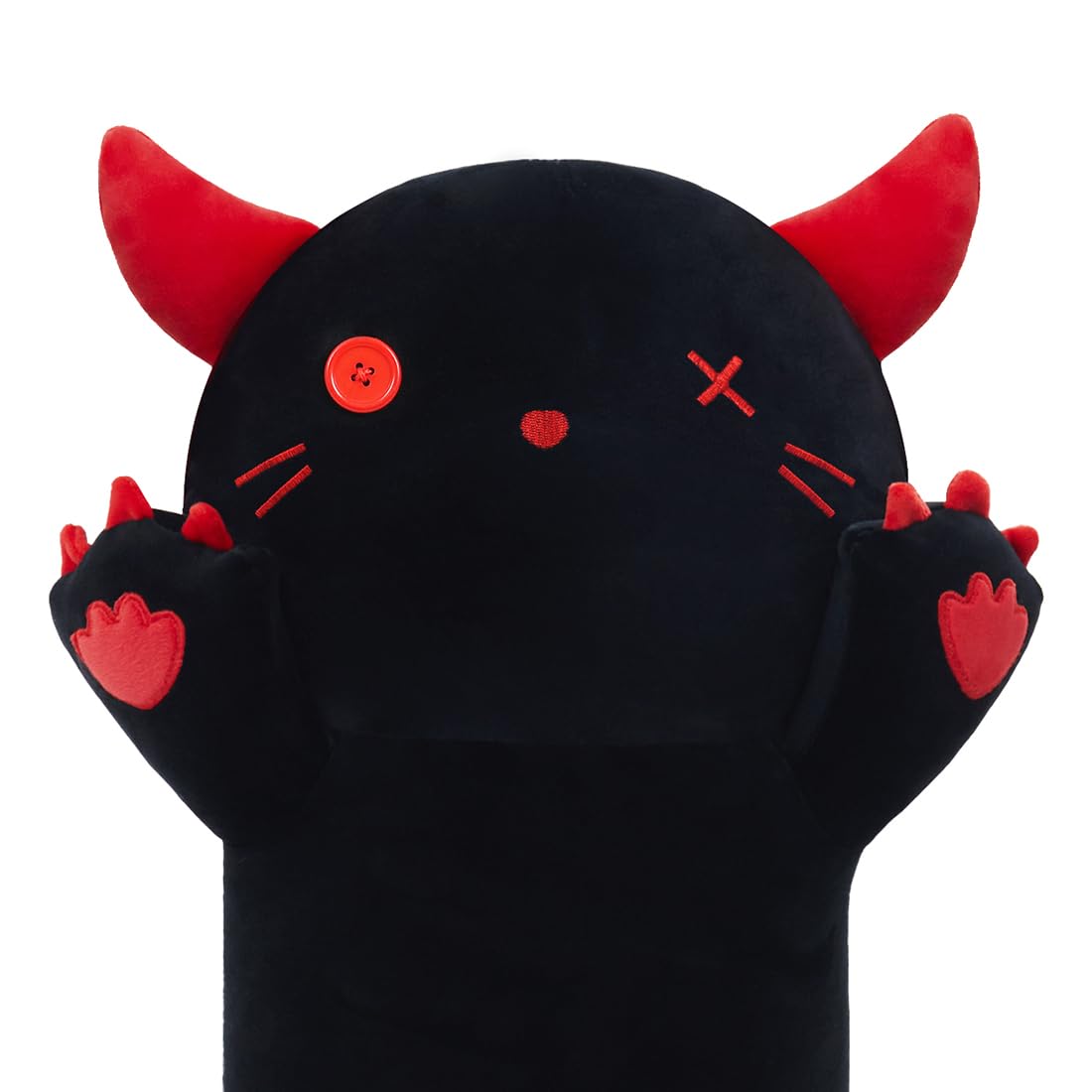 MIAOHAHA Long Plush Demon Toy Stuffed Animal Demon Plush Toy Pillow Hugging Pillow Gift for Kids and Girls(Demon,110cm/43.3in)