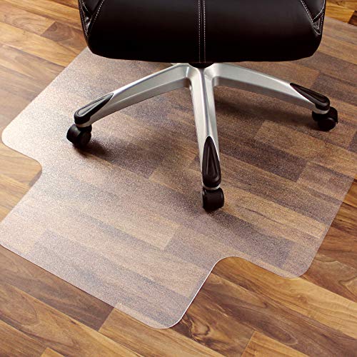 Floortex® Exclusive Lipped Polycarbonate Chair Mat - 48 x 53 for Hard Floor
