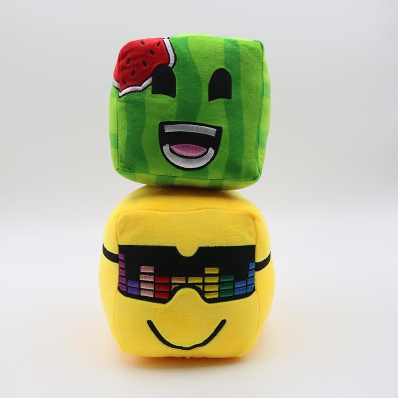 QueenKa Sunny and Melon Plush 15cm/5.9inch, Sunny and Melon Merch Plush Toys, for Fans and Friends Large Beautifully Plushie Doll (Yellow and Green)