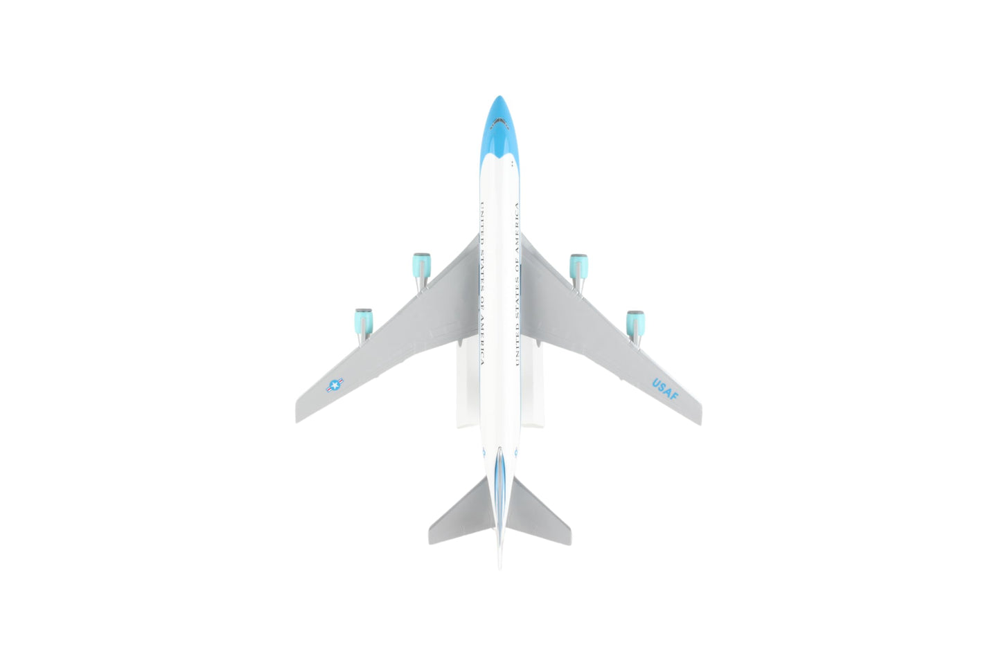 SkyMarks Plastic SKR041 Air Force One Boeing 747-200 VC25 1:250 Scale Desktop Model with Stand