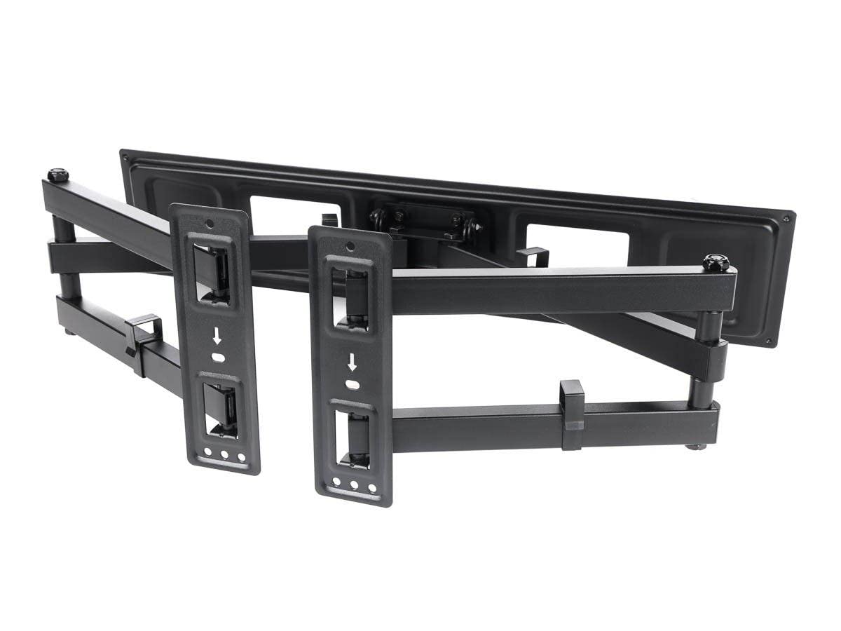 Monoprice Premium Full Motion TV Wall Mount Bracket Corner Friendly for 32" to 70" TVs up to 99lbs, Max VESA 600x400, Fits Curved Screens