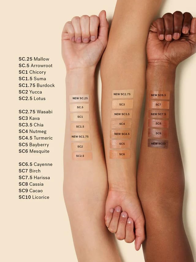 ILIA - True Skin Serum Concealer | Non-Comedogenic, Cruelty-Free, Vegan, Safe For Sensitive Skin, Reduces Appearance of Dark Circles + Blemishes (Chicory SC1, 0.16 oz | 5 ml)