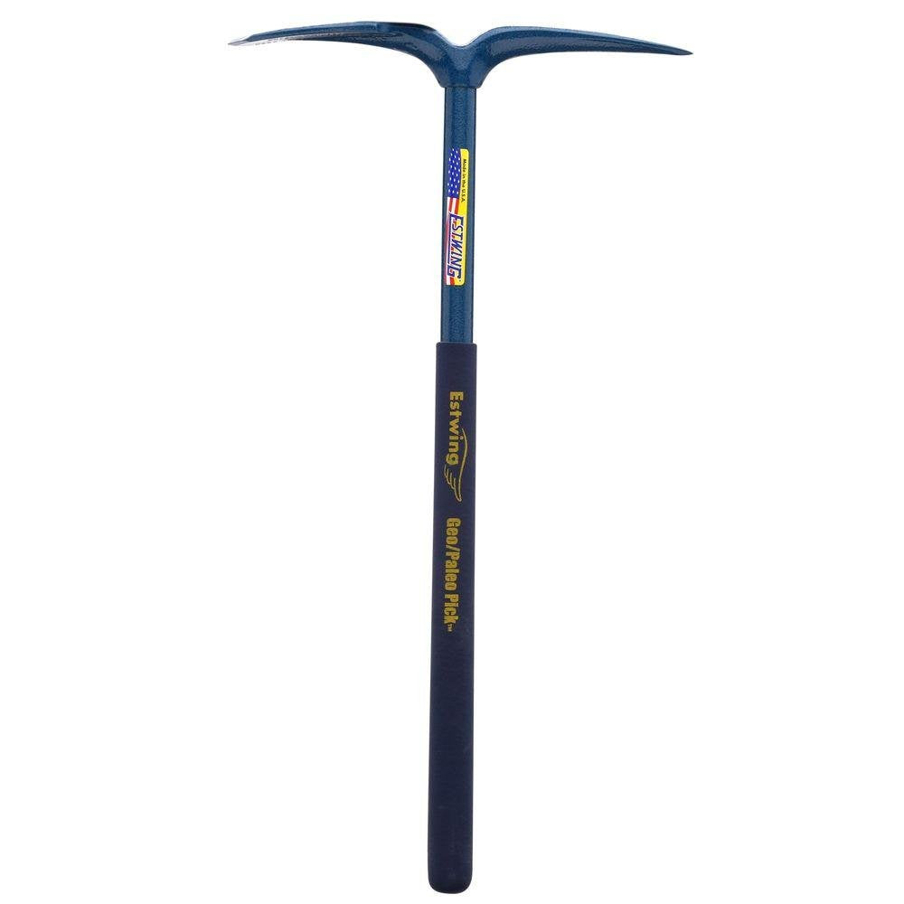 ESTWING Geo/Paleo Rock Pick - 25" Geologist Tool with All Steel Construction & Vinyl Cushion Grip - GP100, Blue