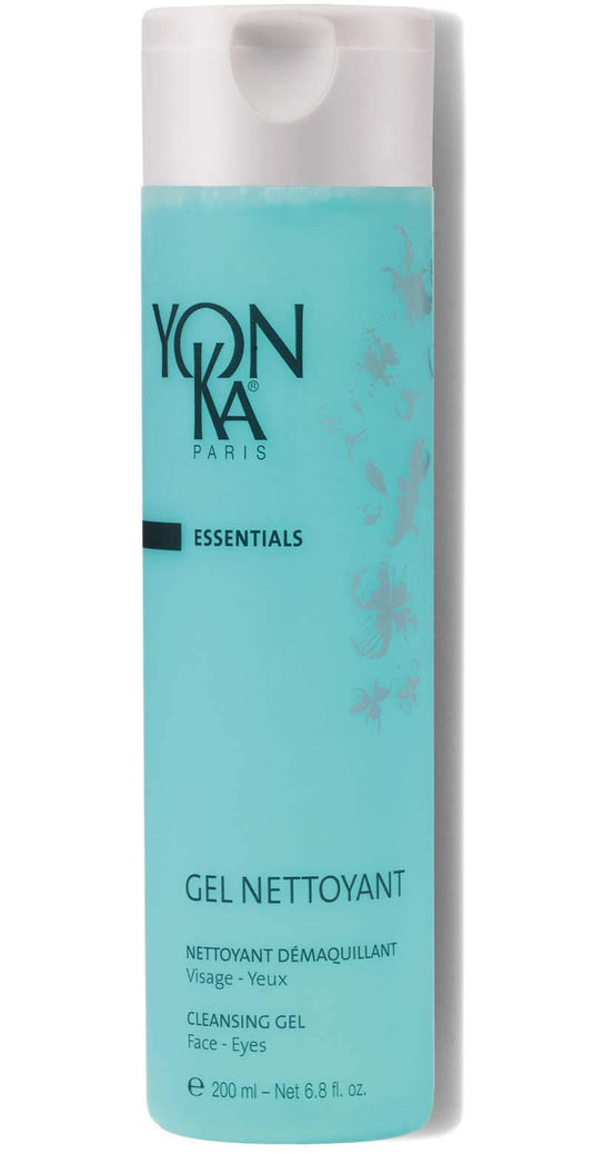 Yonka Gel Face Cleanser, Gentle Foaming Face Wash and Makeup Remover, Natural Plant-Based Formula to Cleanse Pores and Balance Skins pH, Acne Prone and Oily Skin, Paraben-Free, 6.8 Fl Oz