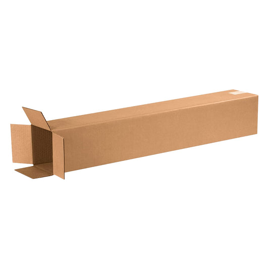 BOX USA Shipping Boxes Tall 6"L x 6"W x 36"H 25-Pack - Corrugated Cardboard Box for Moving, Mailing, Packing, Packaging and Storage