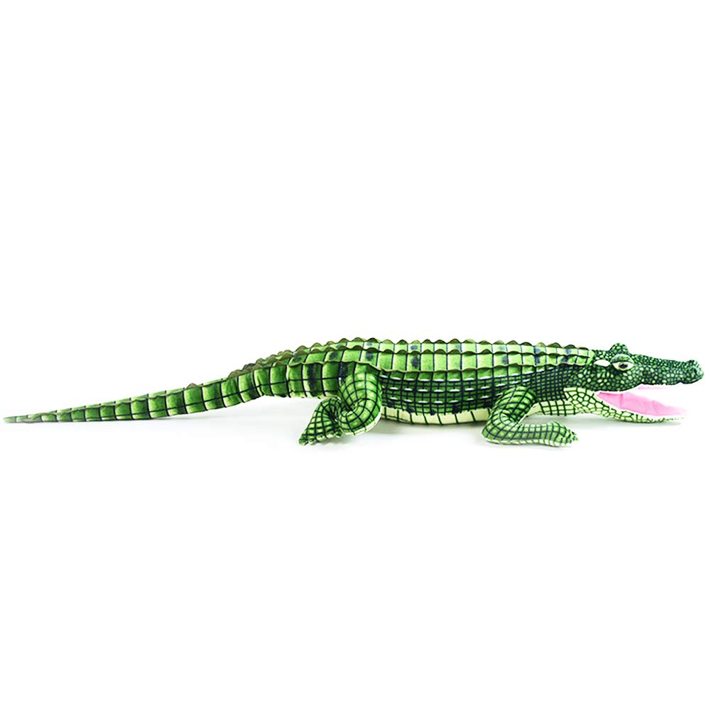Alligator Plush,Realistic Large Crocodile Stuffed Animal Toys,39.3 inches,Green