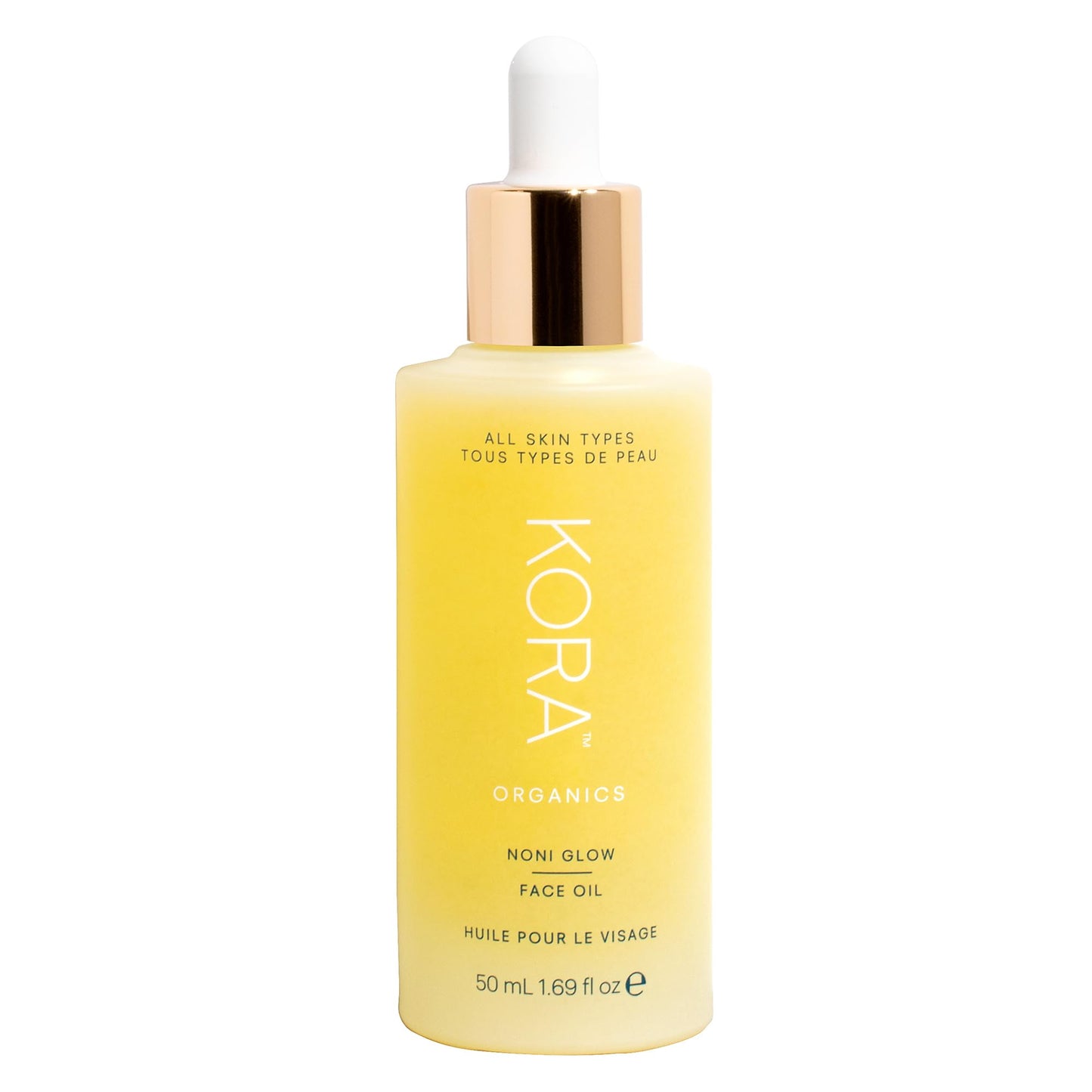 KORA Organics Noni Glow Hydrating Face Oil with Rosehip Oil, Certified Organic, Cruelty Free, 1.69 fl oz