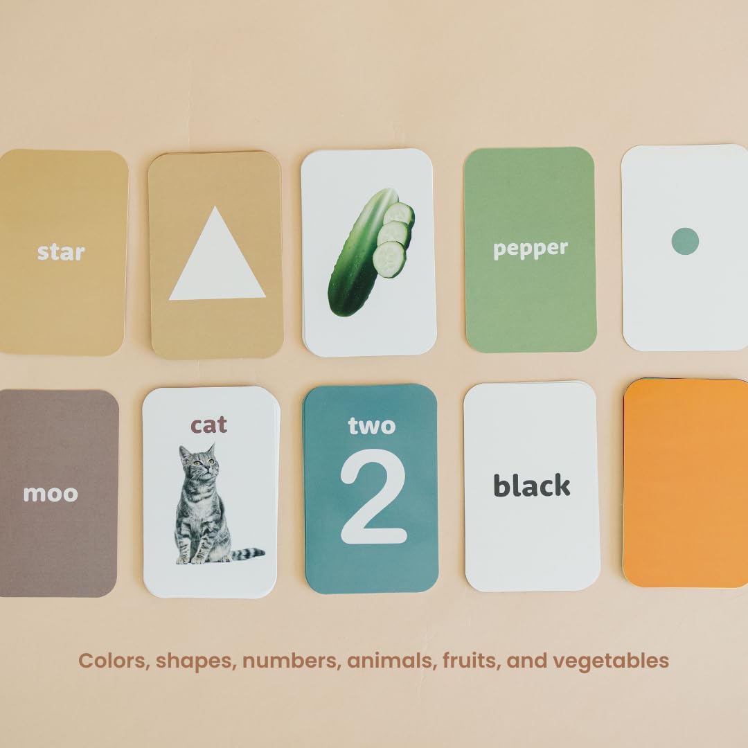 Solobo Learn & Drop Toddler Toy, Montessori Learning Games, 50 Preschool Flashcards for Toddlers 1-3, Learning Resources, Toddler Toys 2-3, Sight Word Flash Cards, Kindergarten Classroom Must Haves