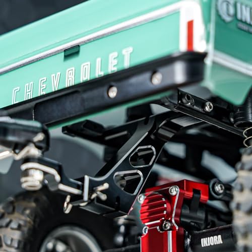 INJORA Metal Hitch Mount Trailer for Axial SCX24 Upgrade 1/24 RC Crawler