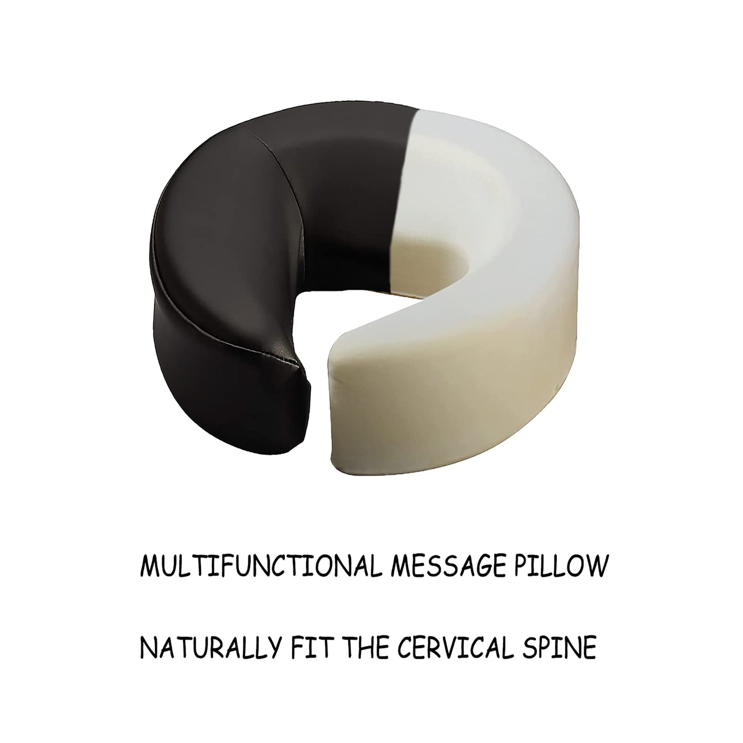 HOINCO Massage Table Massage Bed Headrest Replacement Adjustable Massage U-Shaped Pillow for Beauty Bed Universal with Elastic Memory Foam Face Pillow Set Massage Table Accessories Massage Equipment