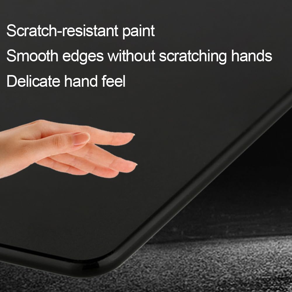 Docooler Photovoltaic Glass Gaming Mouse Pad with Non-Slip Tempered Glass Professional Mouse Mat for Desk Special Glass Surface＆Sides All Around for Computers, Gamer, Office&Home,3 Sizes (All Black)