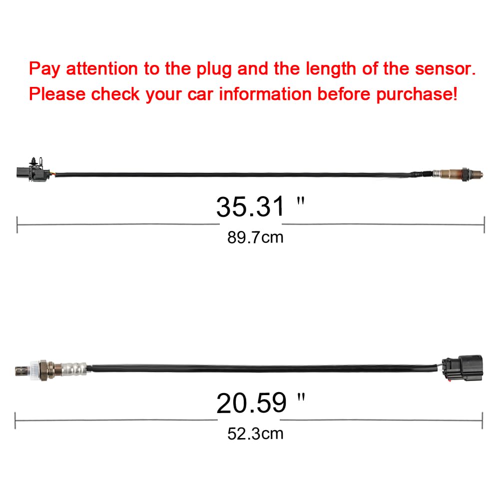 JDMON 4PCS O2 Oxygen Sensor Upstream & Downstream Replacement for Ford F150 V6 3.5L 2011-2014 Turbocharged Compatible with 234-5076, 234-5113, 234-4490, 8F9Z9F472E, 8F9Z9F472B, BE5Z9G444A