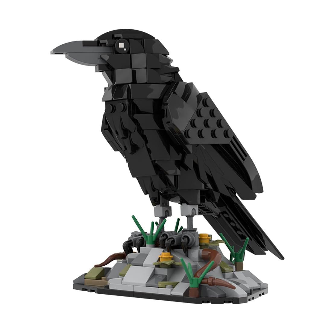 Aetheria Raven Bird Animal Building Set 357 Pieces Animals Bird Bricks Home Office Decor Art Ornament, Creative Construction Collectors & Enthusiasts for Adults - 1468 Pieces Designed by SKABRAM