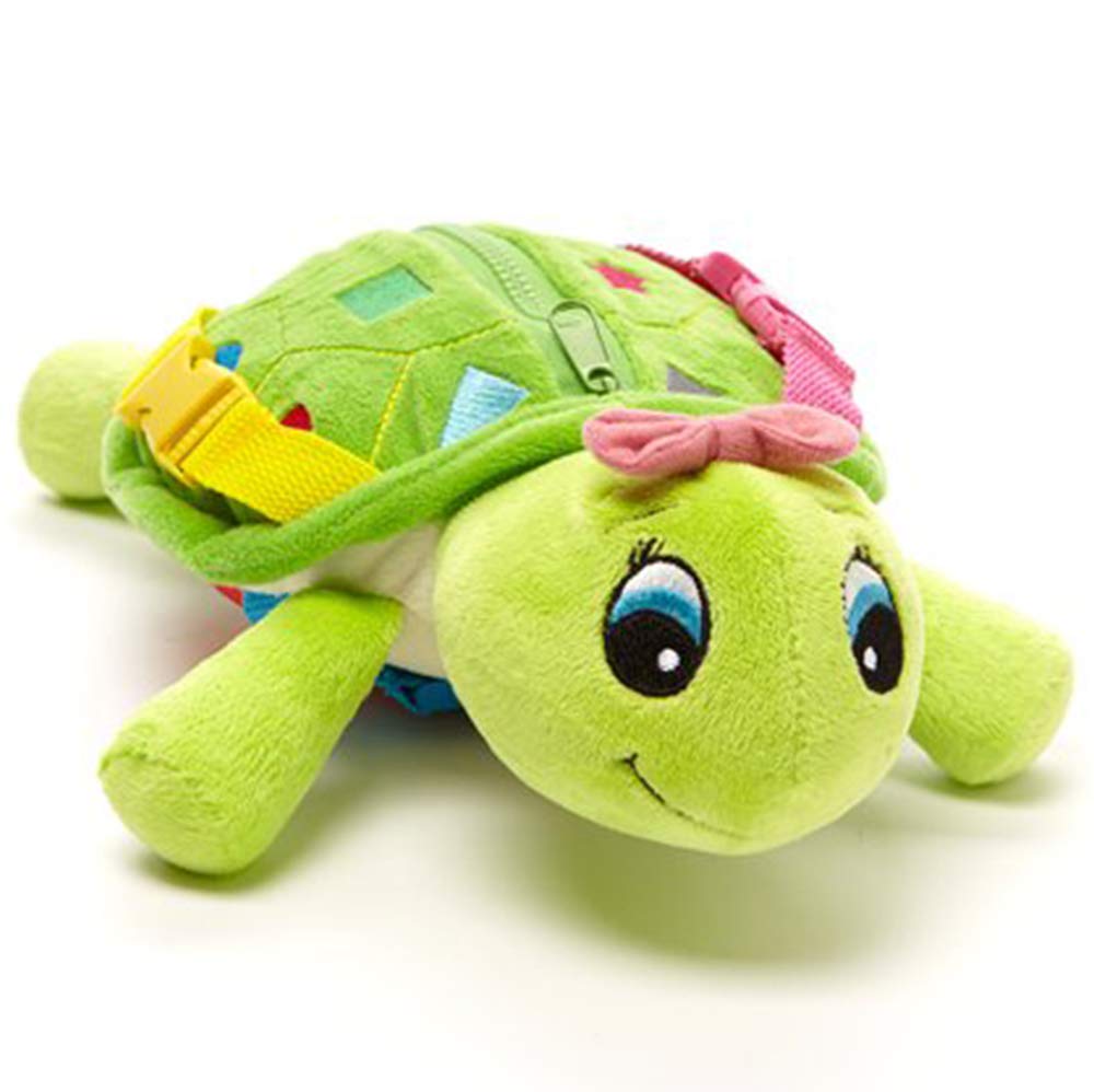 Buckle Toy Belle Turtle - Toddler Early Learning Basic Life Skills Children’s Plush Travel Activity